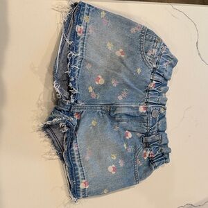GAP Kids Floral Denim Shorts
